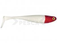 Vinilo Delalande Zand Fat Shad 10cm 8g - 061 - Blanc Tête rouge