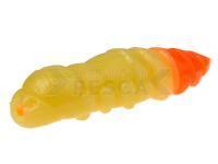 Vinilo FishUp Pupa Garlic Trout Series 1.2 inch | 32mm - 135 Cheese / Hot Orange