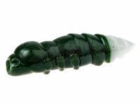 Vinilo FishUp Pupa Garlic Trout Series 1.2 inch | 32mm - 140 Dark Olive / White