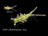 Vinilo Lunker City Hellgie 1.5 inch - #59 Chartreuse Ice
