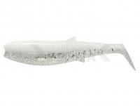 Vinilo Savage Gear Cannibal Shad Bulk 10cm 9g - White Flash UV