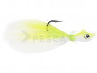 Señuelo Mustad Big Eye Bucktail Jig 3.5g 1/8oz - Chartreuse-White
