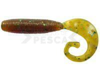 Vinilo Reins Fat G-Tail Grub 2 inch - 565 Motor Oil Green Flake