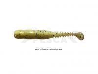 Vinilo Reins Rockvibe Shad 2 inch - B08 Green Pumpkin Chart