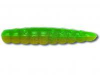 Quantum Señuelos blandos Magic Trout B-Maggot 25mm - Garlic | Yellow-green