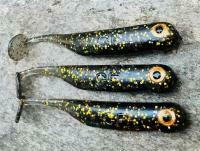 Señuelos blandos Great Fish GF1 49mm 1g - no scent - black&gold