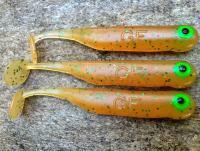 Señuelos blandos Great Fish GF1 49mm 1g - no scent - curry