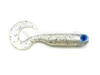 Señuelos blandos Great Fish GF1 Twister 49mm - no scent - white pearl