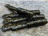 Señuelos blandos Great Fish GF2 Leech 60mm 1.8g - no scent - black & gold