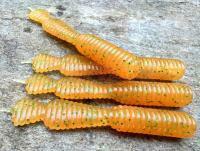 Señuelos blandos Great Fish GF2 Leech 60mm 1.8g - no scent - curry