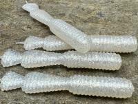 Señuelos blandos Great Fish GF2 Leech 60mm 1.8g - no scent - silver pearl