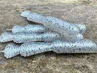 Señuelos blandos Great Fish GF2 Leech 60mm 1.8g - no scent - white pearl