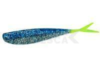 Vinilos Lunker City Fat Fin-S Fish 3.5" - #273 Blue Ice/ Chartreuse Tail