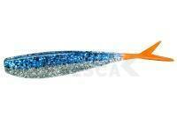 Vinilos Lunker City Fat Fin-S Fish 3.5" - #279 Blue Ice/ Fire Tail