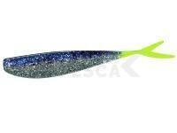 Vinilos Lunker City Fat Fin-S Fish 3.5" - #281 Purple Ice/ Chartreuse Tail