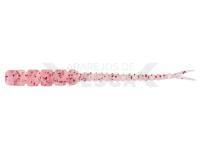 Vinilos Mustad AJI Worm Bachi-Bachi 2" 5cm - Clear Red Glitter