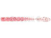 Vinilos Mustad AJI Worm Fla-Fla 2" 5cm - Clear Red Glitter