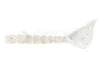 Vinilos Mustad AJI Worm Hila-Hila 1.7" 4.3cm - White Glow Glitter