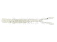 Vinilos Mustad AJI Worm Pilo-Pilo 2" 5cm - White Glow Glitter