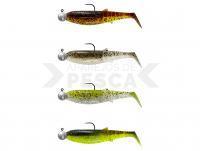 Vinilos Savage Gear Cannibal Shad Mix 10cm 9G+10G #3/0 | 4+4PCS - Clear Water Mix: Holo Baitfish, Motor Oil UV, Ice Minnow, Chartreuse Pumpkin