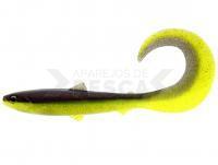 Vinilos Westin BullTeez Curltail 10cm 6g - Black/Chartreuse