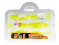 Vinilos Reins Fat Bubbling Shad 6 inch - 129 Glow Chart Silver