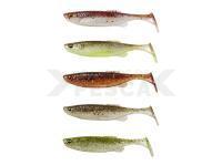 Vinilos Savage Gear Fat Minnow T-Tail 10.5cm 11g 5pcs - Clearwater Mix