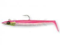 Vinilos Savage Gear Sandeel V2 Big Game 21.5cm 140g #8/0 2+1pcs - Pink Pearl Silver