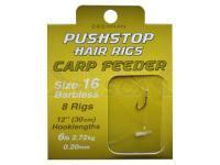 Pushstop Hair Rigs Carp Feeder 30cm -  14/0.20mm