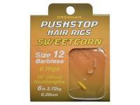 Pushstop Hair Rigs Sweetcorn 30cm - 16/0.20mm