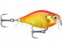 Señuelo Rapala X-Light Crank Shallow Runner 3.5cm - Gold Fluorescent Red