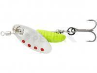 Señuelo Savage Gear Grub Spinners #0 2.2g - Silver Red Lime