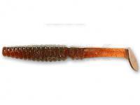 Vinilo Crazy Fish Scalp Minnow 100mm - 10 Motor Oil | Garlic