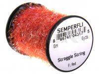 Semperfli Straggle String Micro Chenille 6m / 6.5 yards (approx) - Fluoro Red