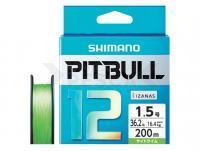 Trenzado Shimano Pitbull PE 12 S.Lime 150m #0.6