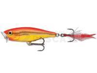 Señuelo Rapala Skitter Pop 7cm - Steel Gold Fluorescent Red