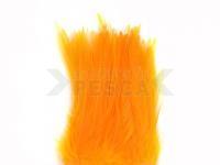 Plumas Wapsi Strung Rooster Saddles - fluo orange/white