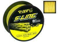 Trenzado Black Cat S-Line Yellow 180m 0.45mm 50kg / 110lbs