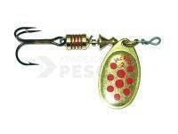 Cucharilla giratoria Mepps Aglia Decorees Gold/Red dots - no. 4