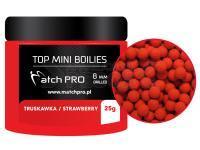 Top Mini Boilies Drilled 25g 8mm - STRAWBERRY