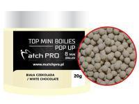 Top Mini Boilies Drilled Pop UP 25g 8mm - WHITE CHOCOLATE