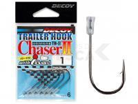 Anzuelos Decoy Trailer Hook Chaser II TH-2 NS BLACK - #1
