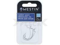 Westin Magic Minnow Weedless Jig Widegap Hook #1 Silver 5pcs