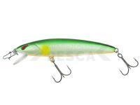 Señuelo duro Nories Laydown Minnow Just Wakasagi - 73mm 6g BR-298 Lime Ayu Orange Belly