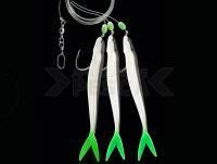 Dega Norway-Rig 3 fishes - White-Green