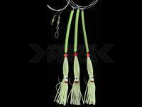 Dega Sea Rig 3 UV Octopus Side Arms 13cm Size 7/0 - Luminous
