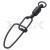 DAM Madcat Imperdible con giratorio Stainless Ball Bearing Swivel with Crosslock Snap